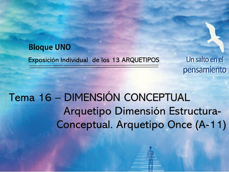 TEMA 16: DIMENSIÓN CONCEPTUAL. Arquetipo Dimensión Estructura-Conceptual. Arquetipo 11 (A-11)