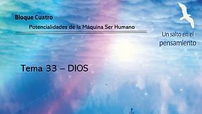 TEMA 33: DIOS